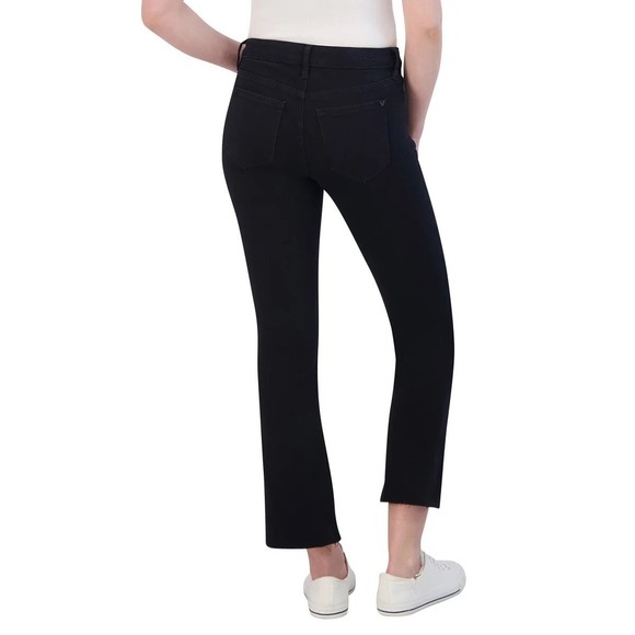 Vigoss Ladies Black Marley Raw Hem Crop Bootcut Jeans Size 29 NEW - Picture 3 of 6